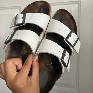 white birkenstock’s